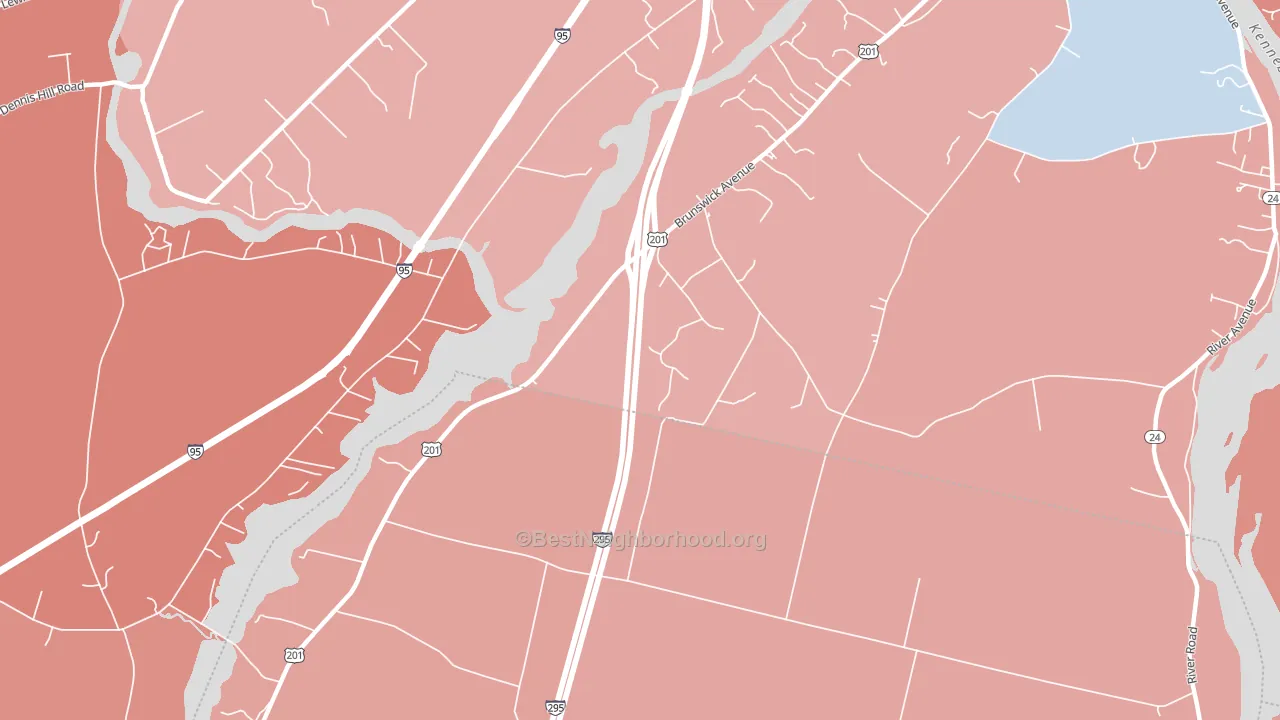 Libby Hill, ME block-group political-lean map