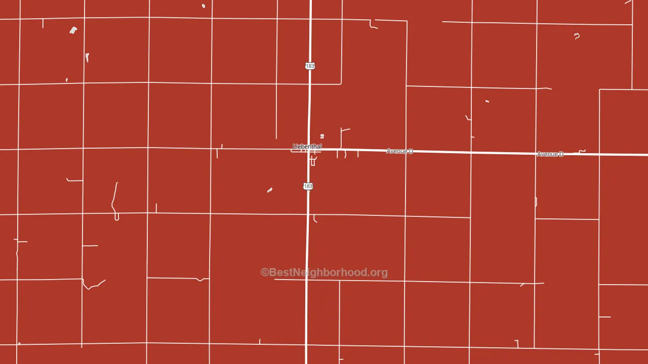Liebenthal, KS block-group political-lean map