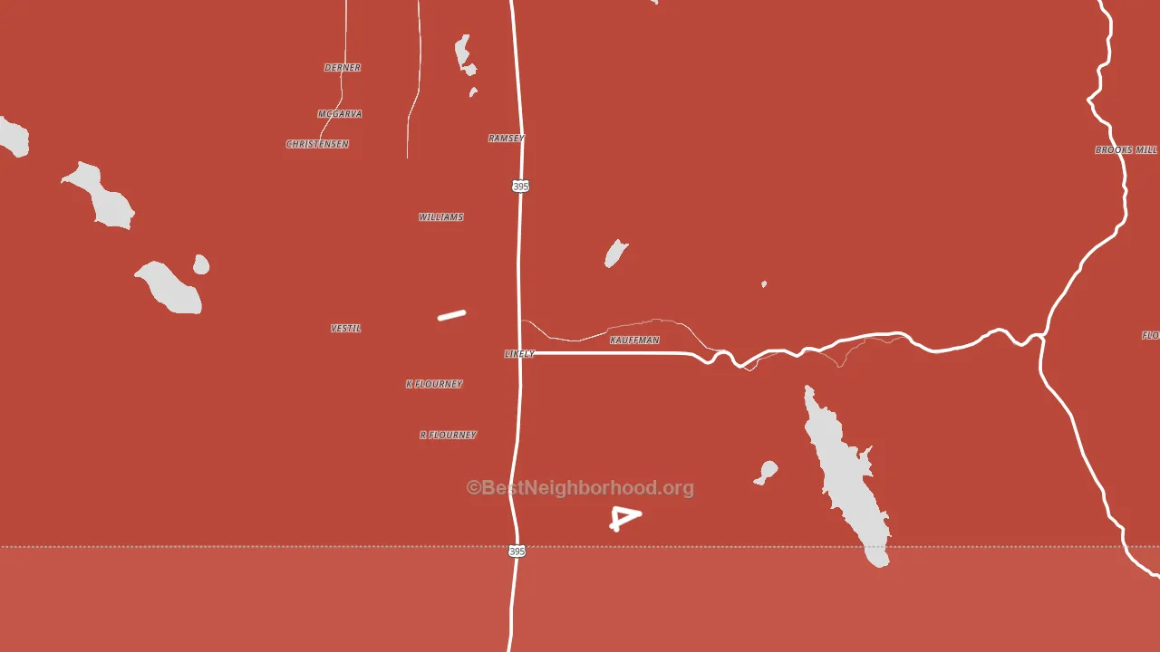 Likely, CA block-group political-lean map