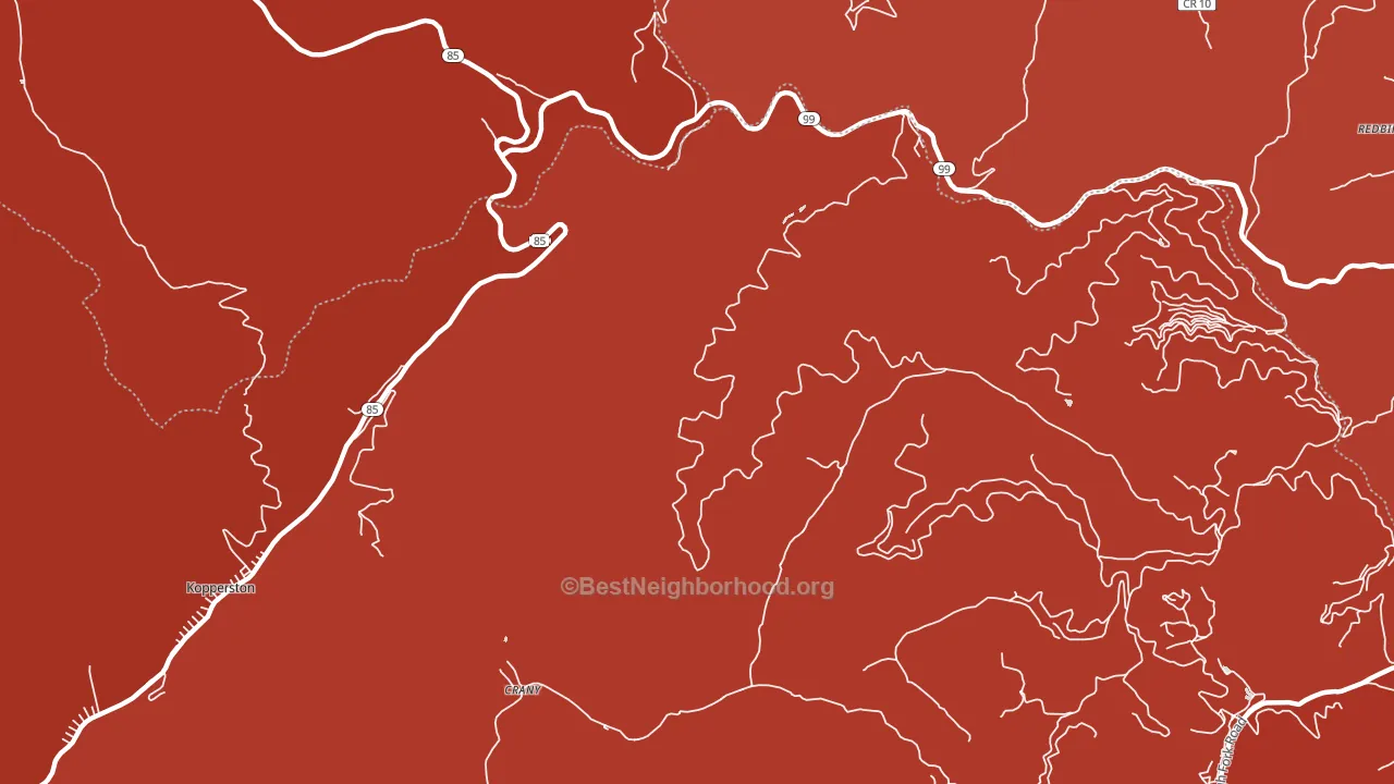 Lillyhaven, WV block-group political-lean map