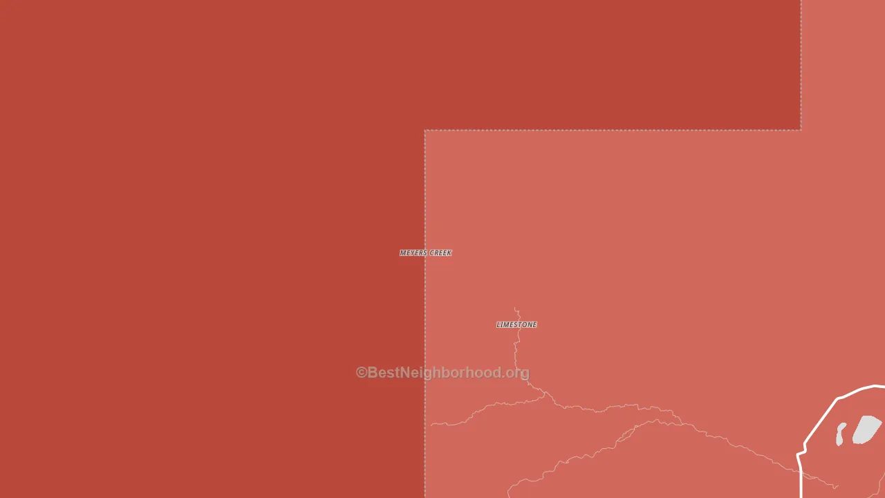 Limestone, MT block-group political-lean map