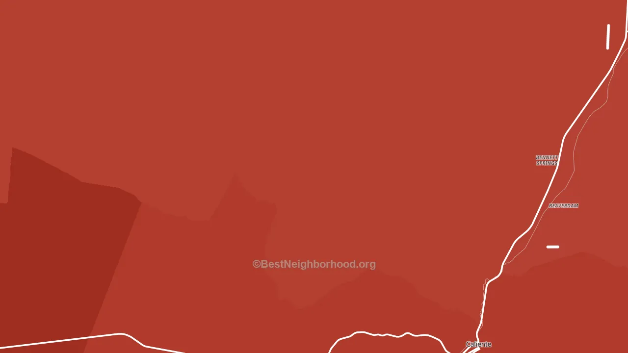 Lincoln County, NV block-group political-lean map