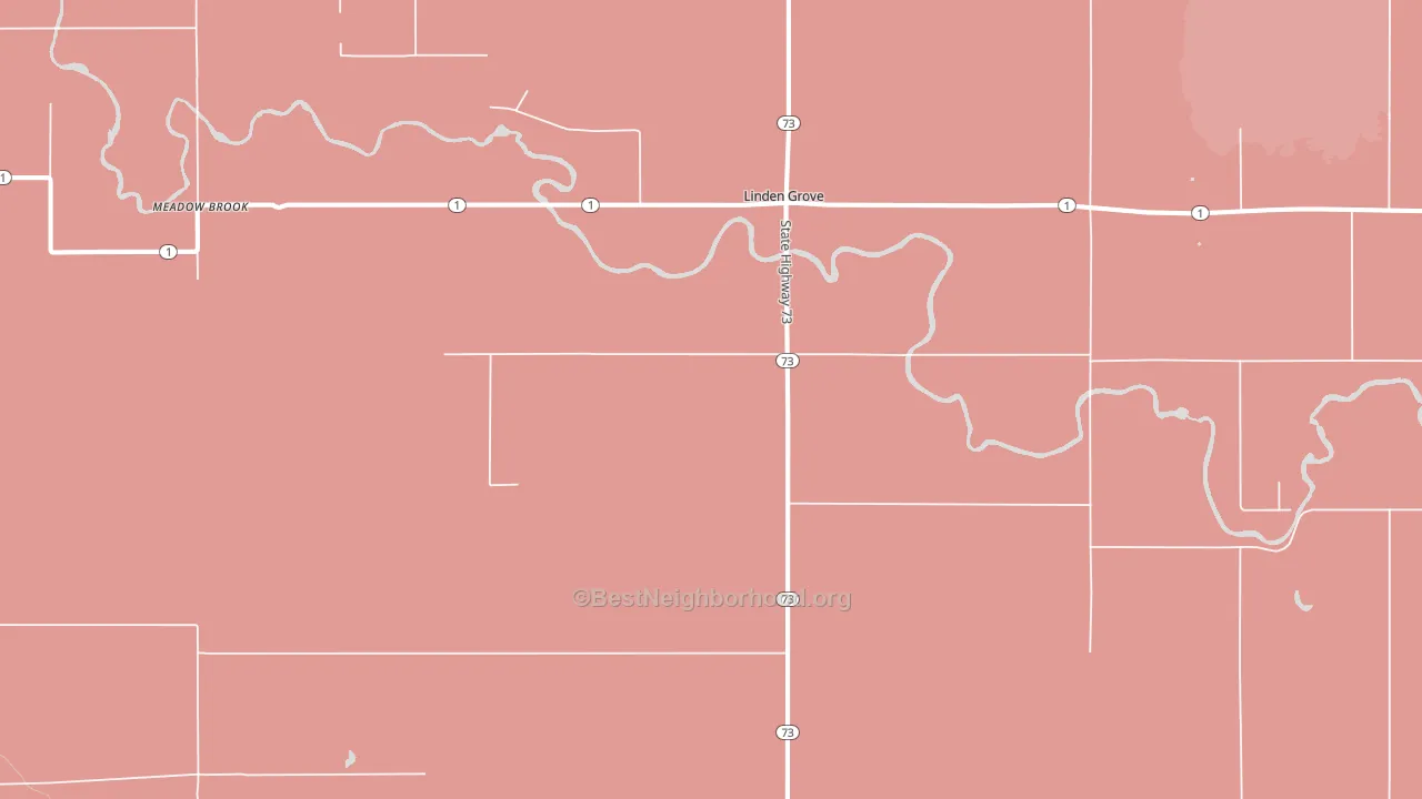 Linden Grove, MN block-group political-lean map