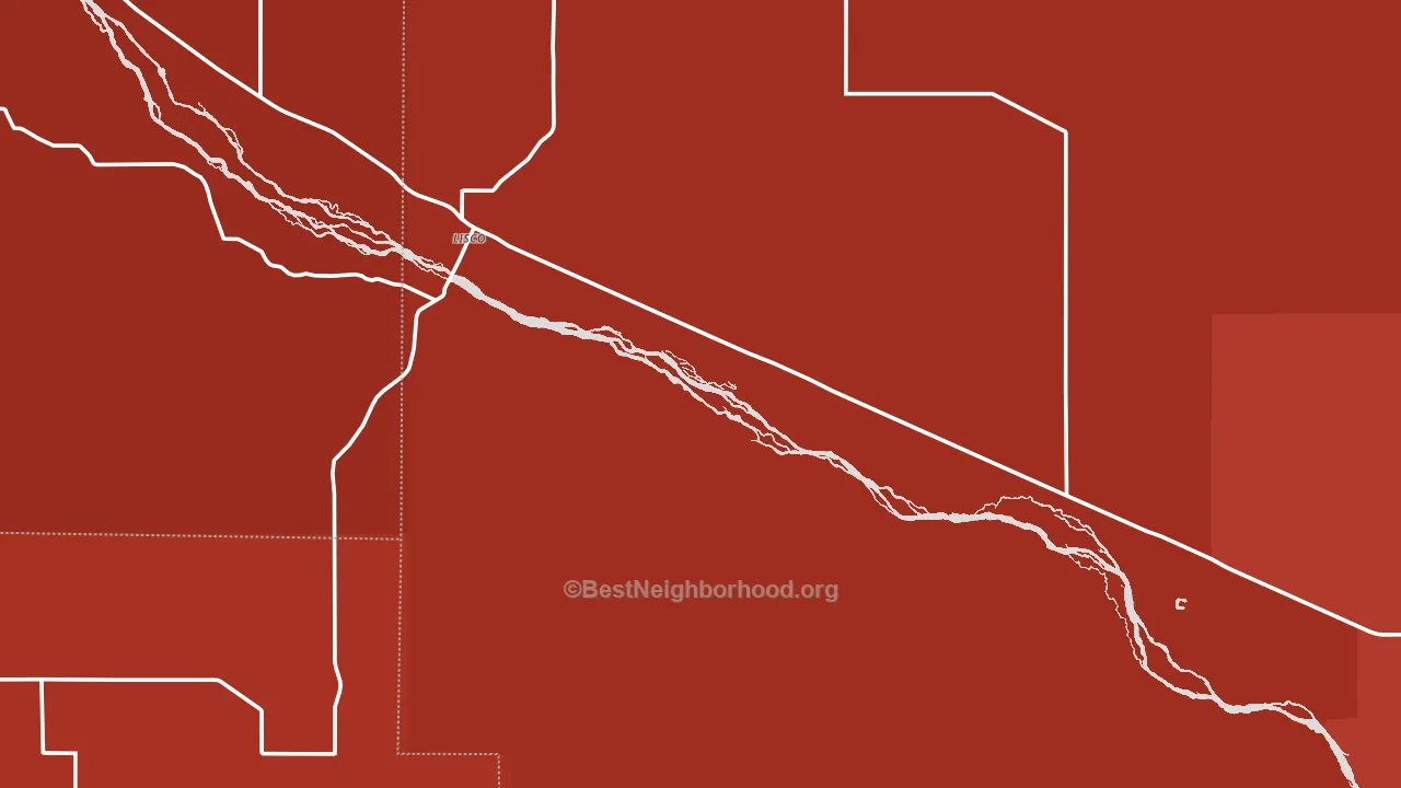 Lisco, NE block-group political-lean map