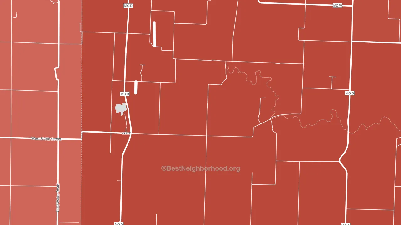 Lisle, MO block-group political-lean map