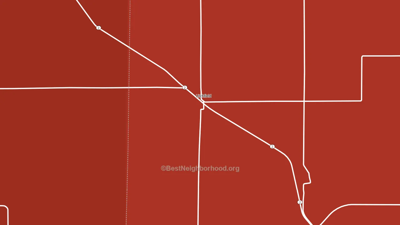 Litchfield, NE block-group political-lean map