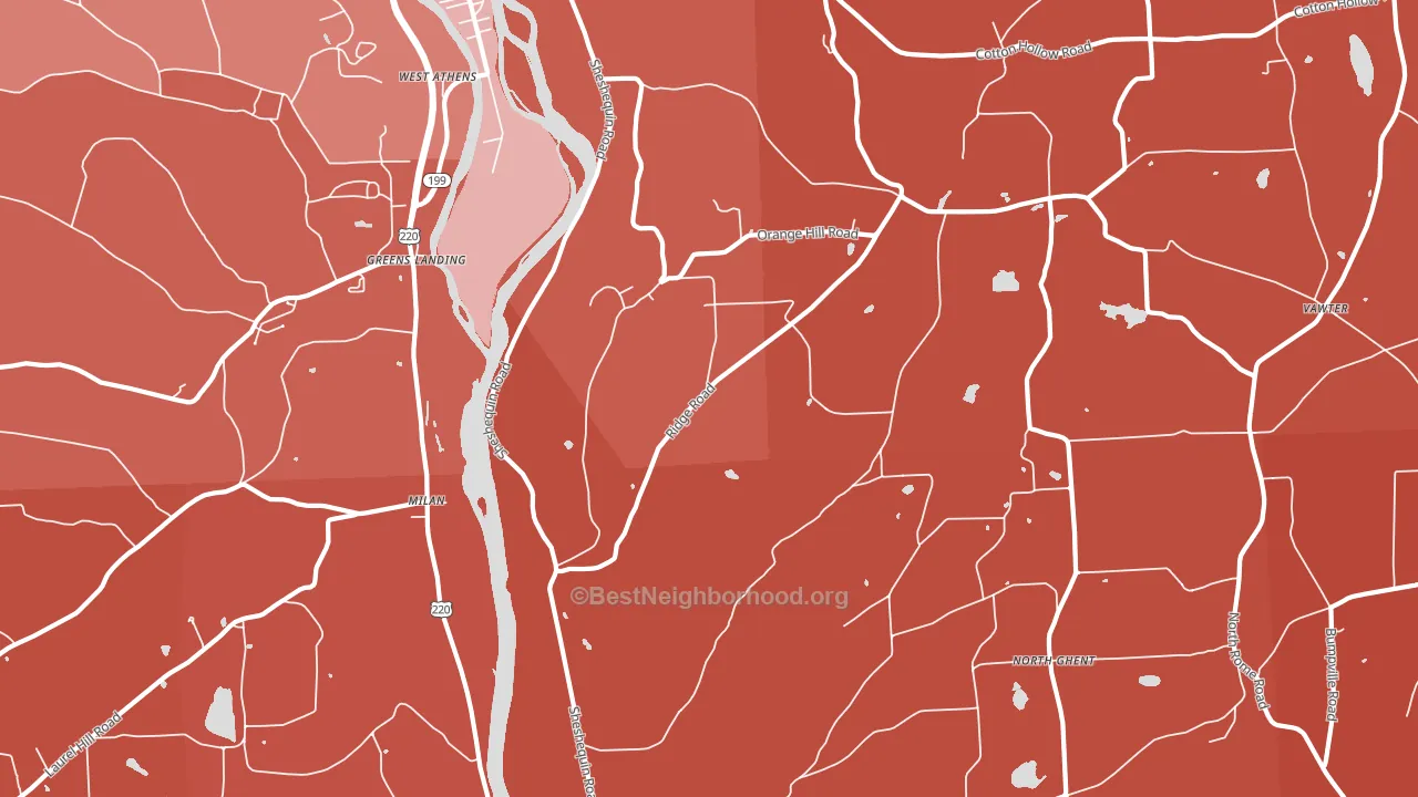 Litchfield, PA block-group political-lean map