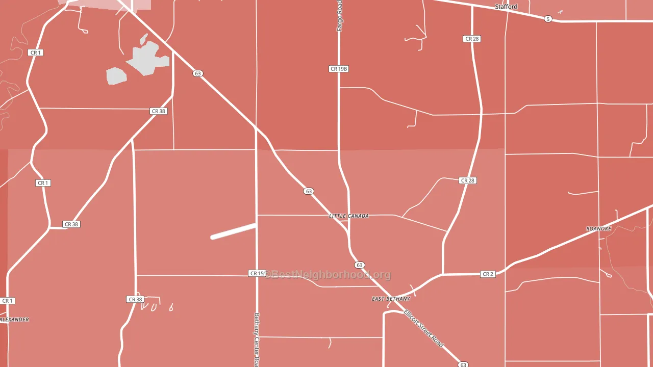 Little Canada, NY block-group political-lean map