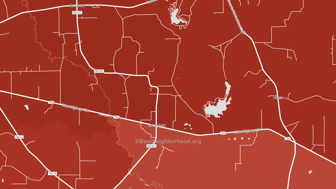 Little Hope, TX block-group political-lean map