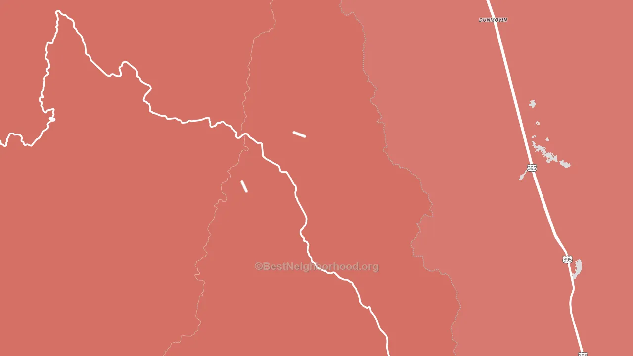 Little Lake, CA block-group political-lean map