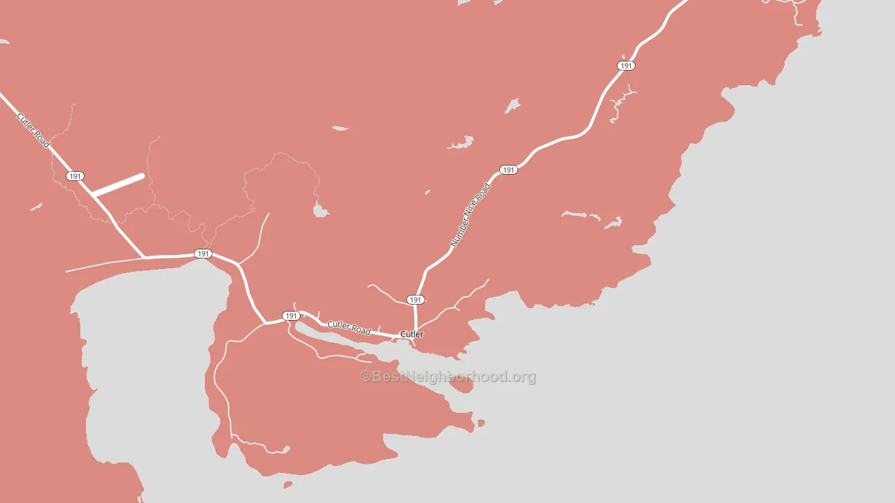 Little Machias, ME block-group political-lean map