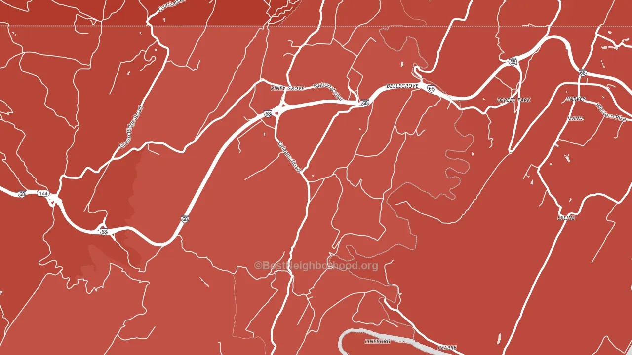 Little Orleans, MD block-group political-lean map
