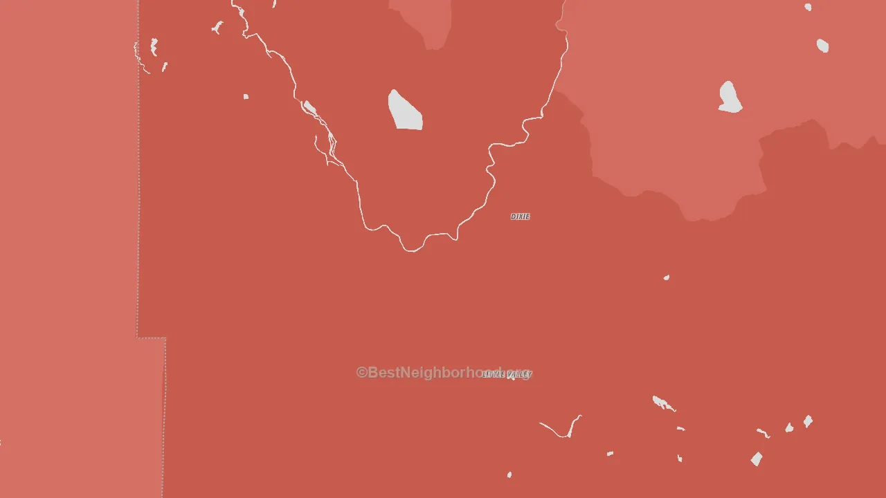 Little Valley, CA block-group political-lean map