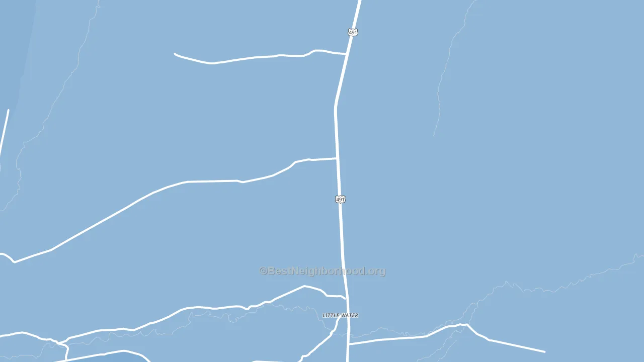 Little Water, NM block-group political-lean map