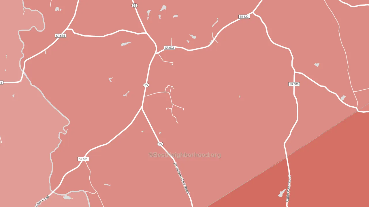 Littleton, VA block-group political-lean map