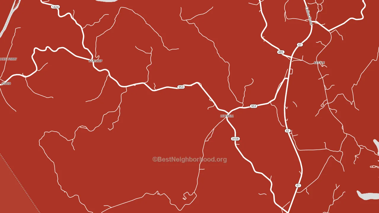 Littrell, KY block-group political-lean map
