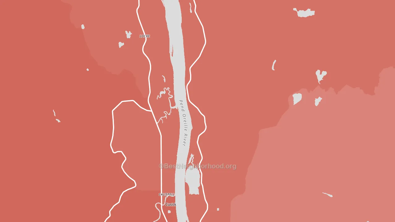 Locke, WA block-group political-lean map