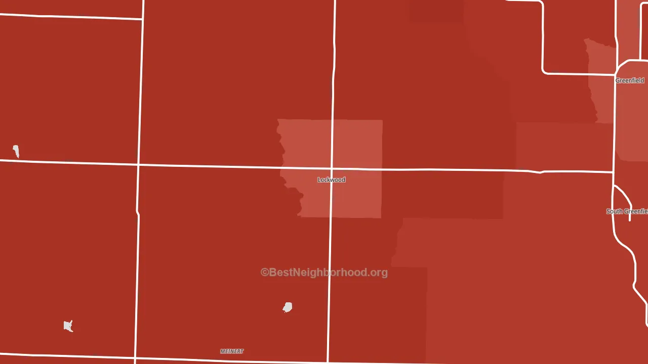 Lockwood, MO block-group political-lean map