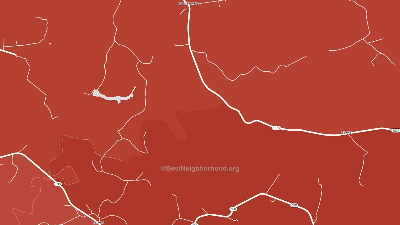 Locust Hill, KY block-group political-lean map
