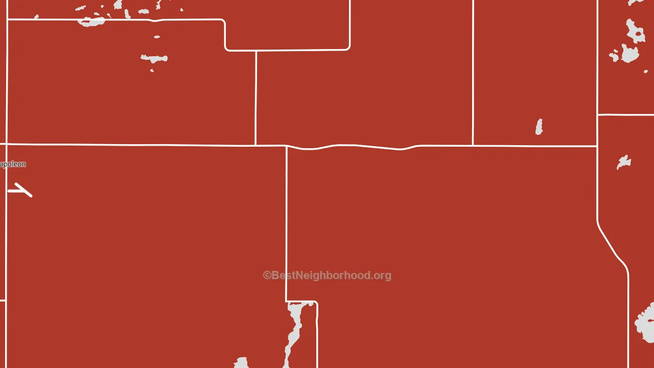 Logan County, ND block-group political-lean map