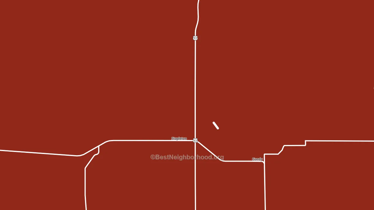 Logan County, NE block-group political-lean map