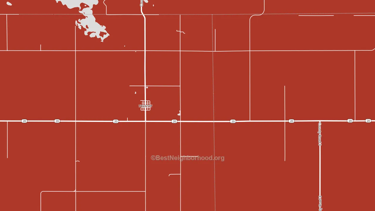 Logan, SD block-group political-lean map