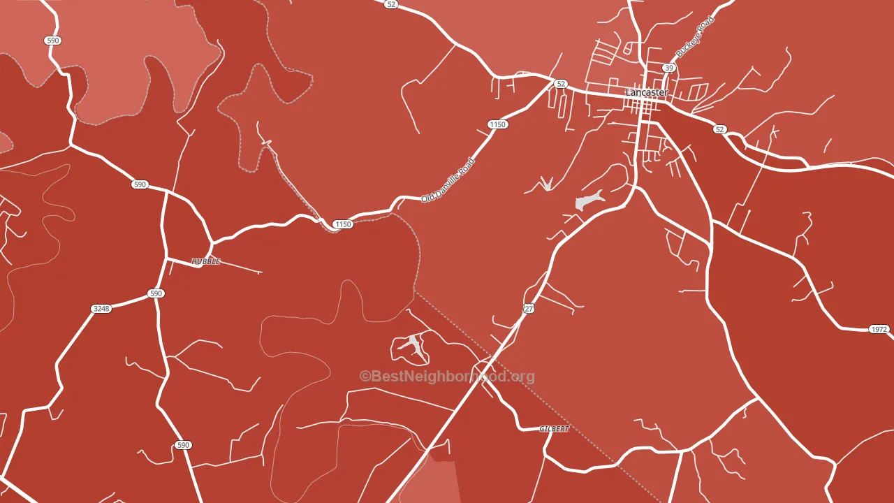Logantown, KY block-group political-lean map