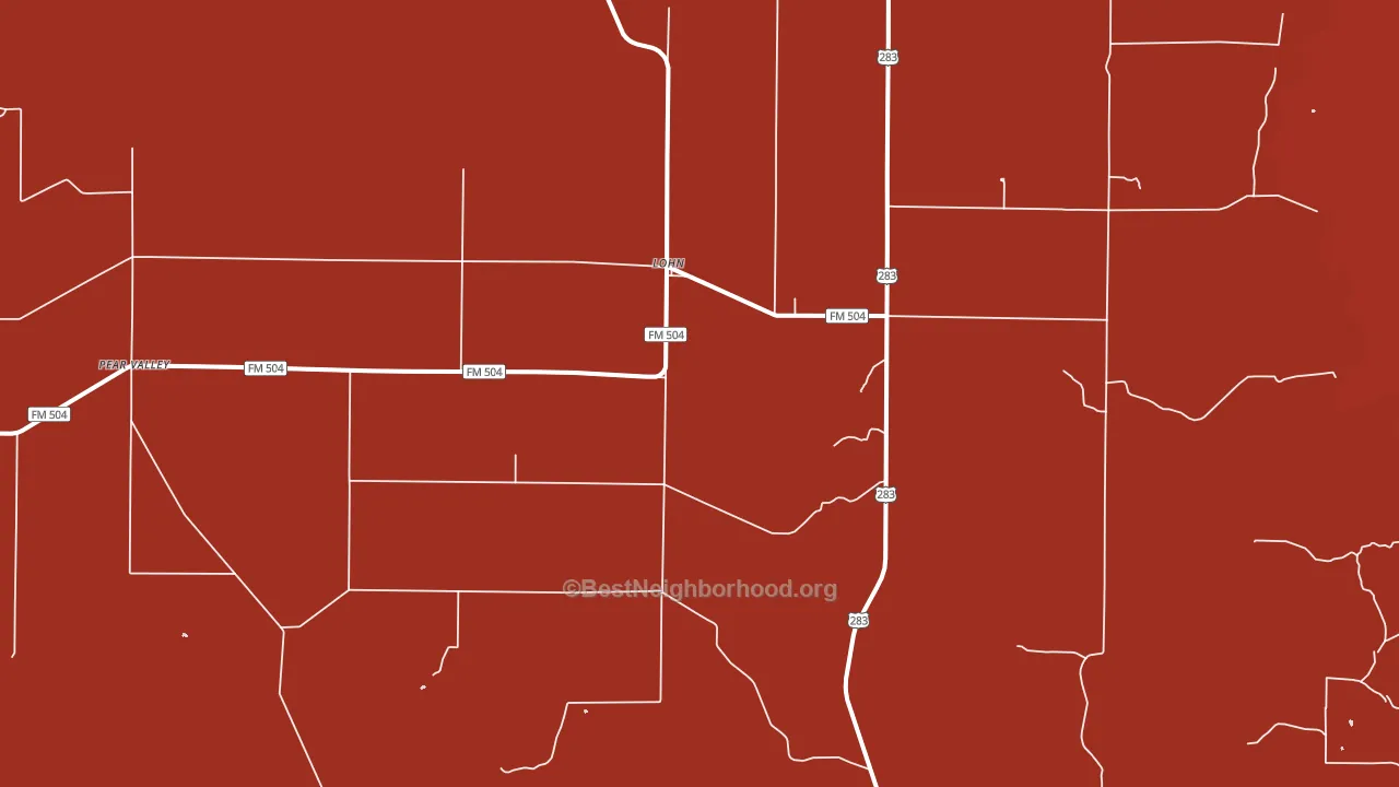 Lohn, TX block-group political-lean map