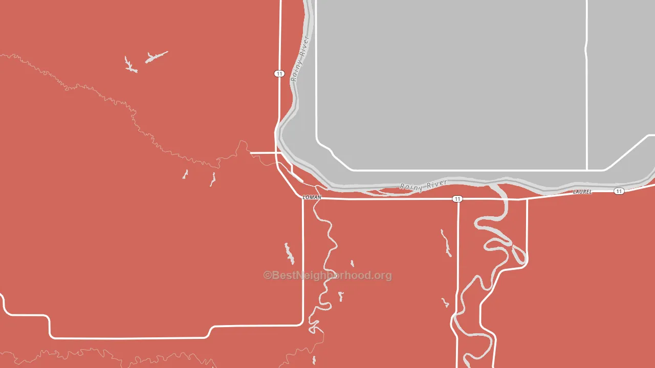Loman, MN block-group political-lean map