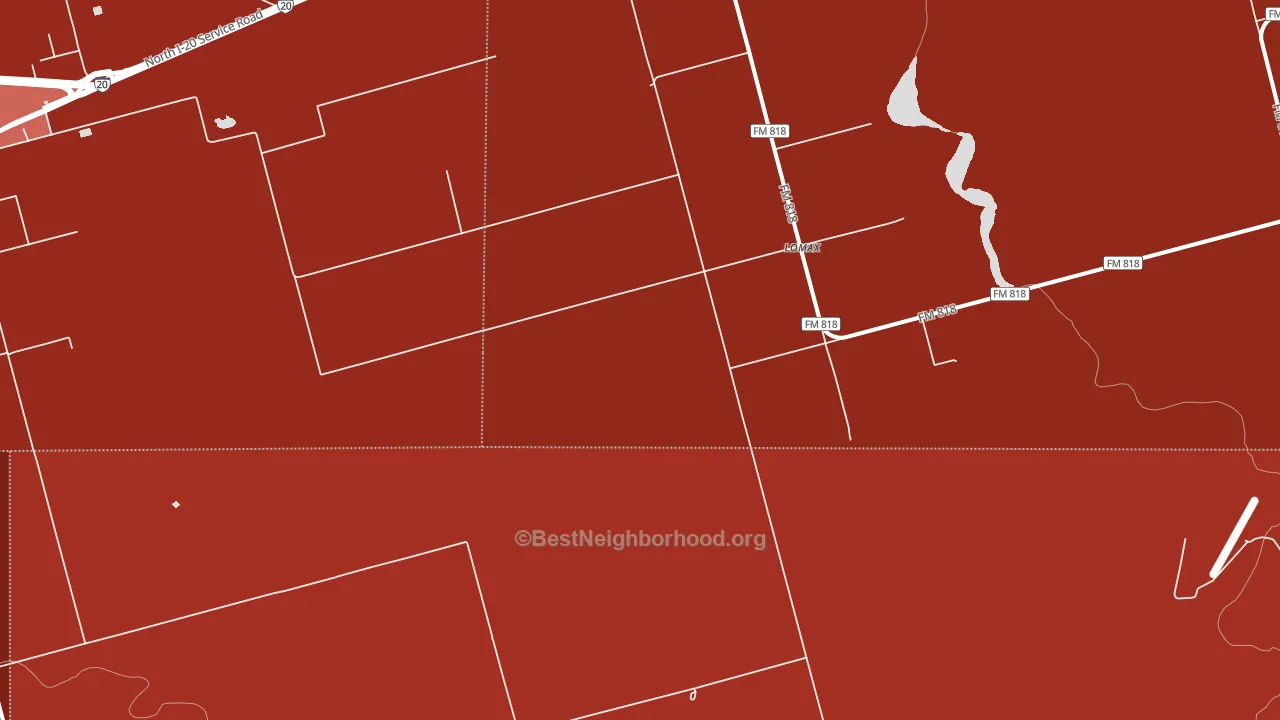 Lomax, TX block-group political-lean map