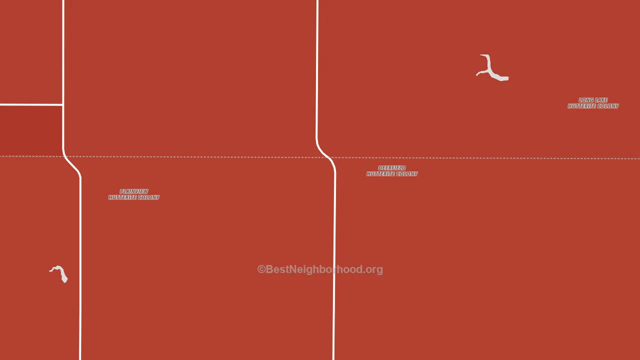 Long Lake Colony, SD block-group political-lean map
