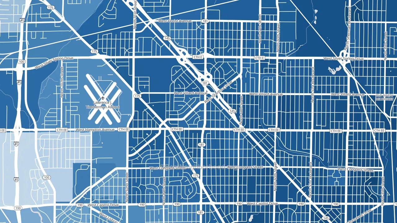 Long View, Milwaukee, WI block-group political-lean map
