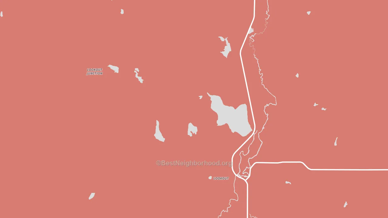 Lookout, CA block-group political-lean map
