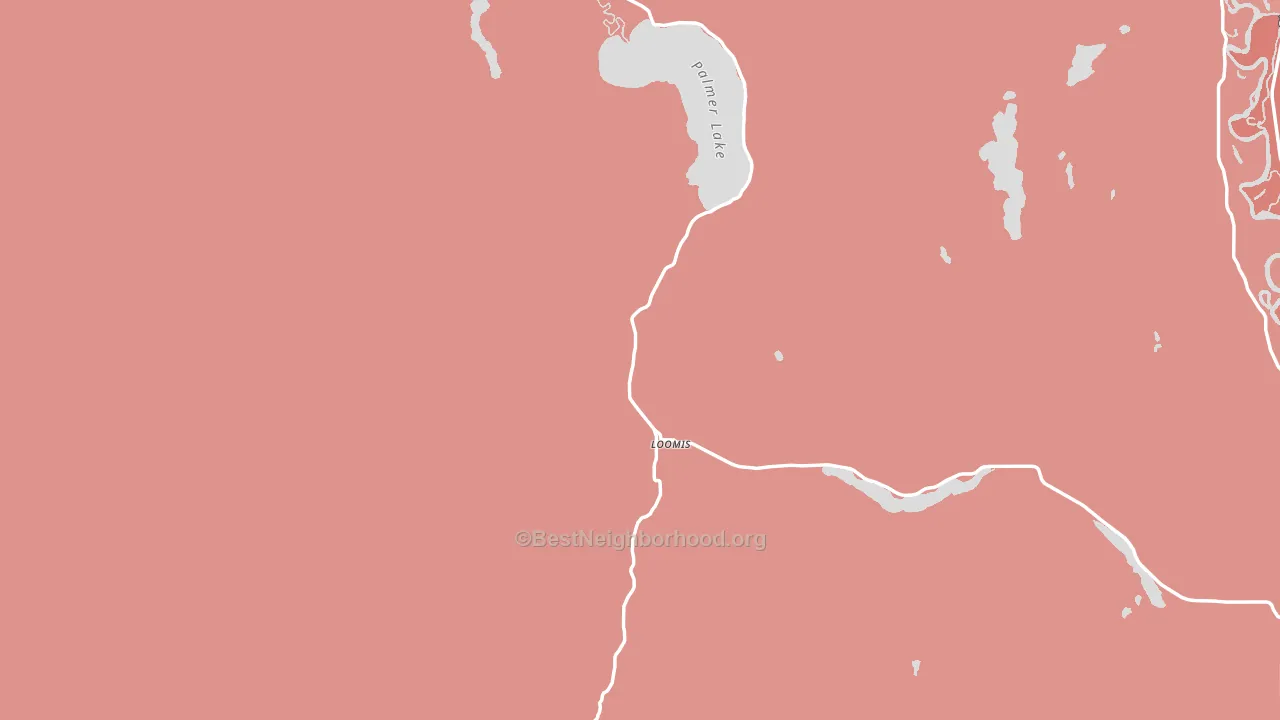 Loomis, WA block-group political-lean map
