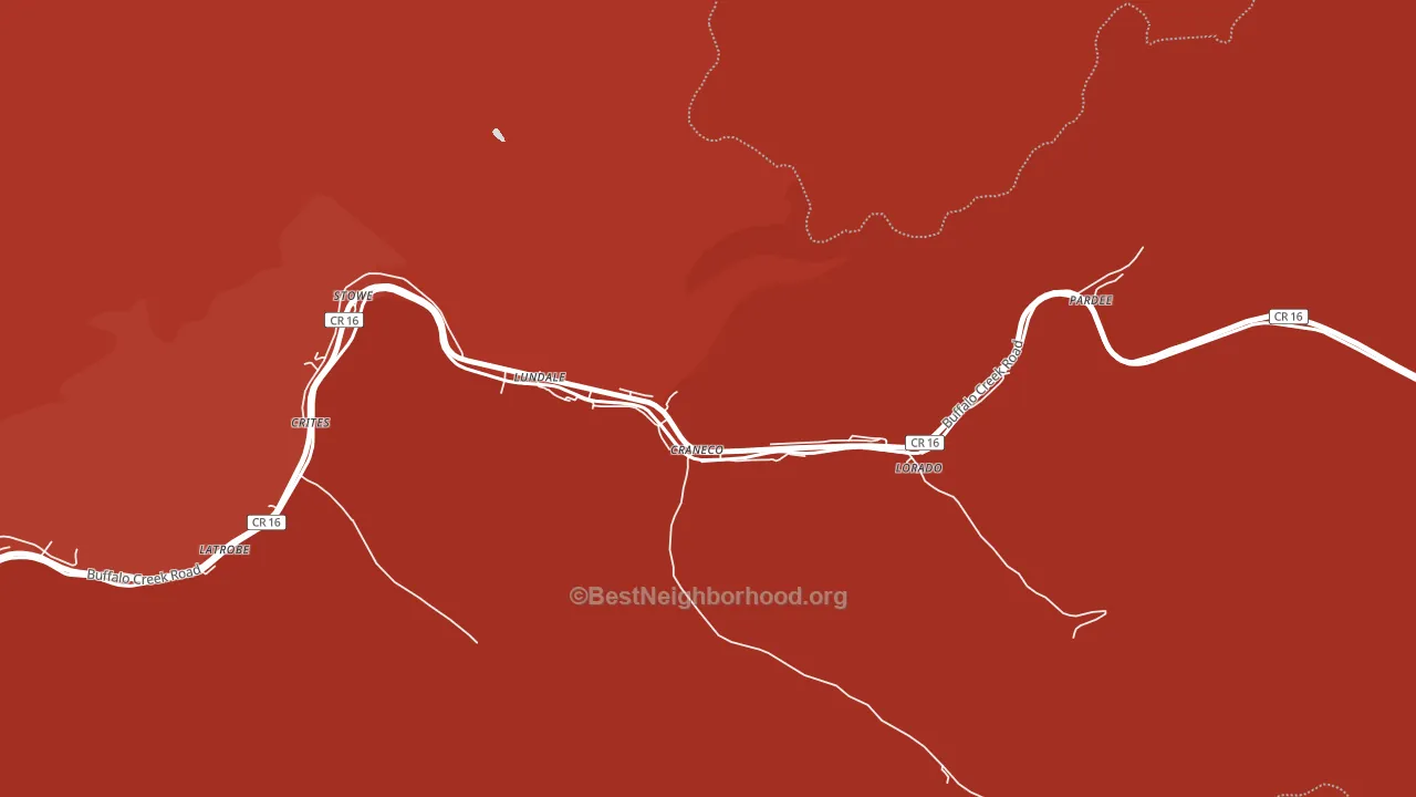 Lorado, WV block-group political-lean map