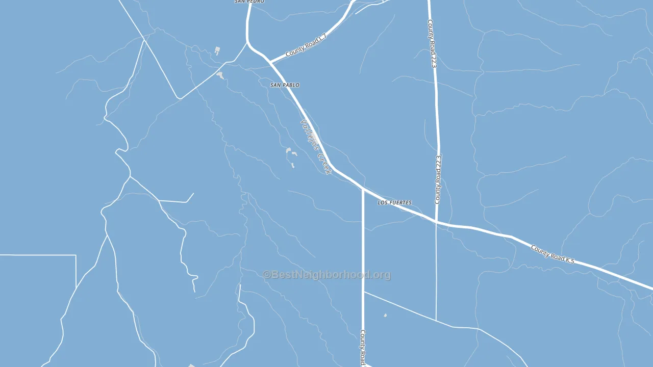 Los Fuertes, CO block-group political-lean map