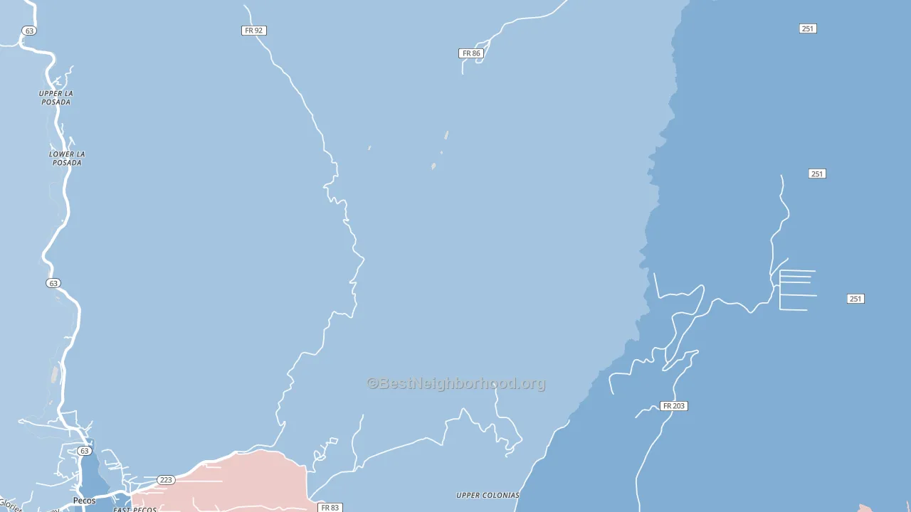 Los Pachecos, NM block-group political-lean map