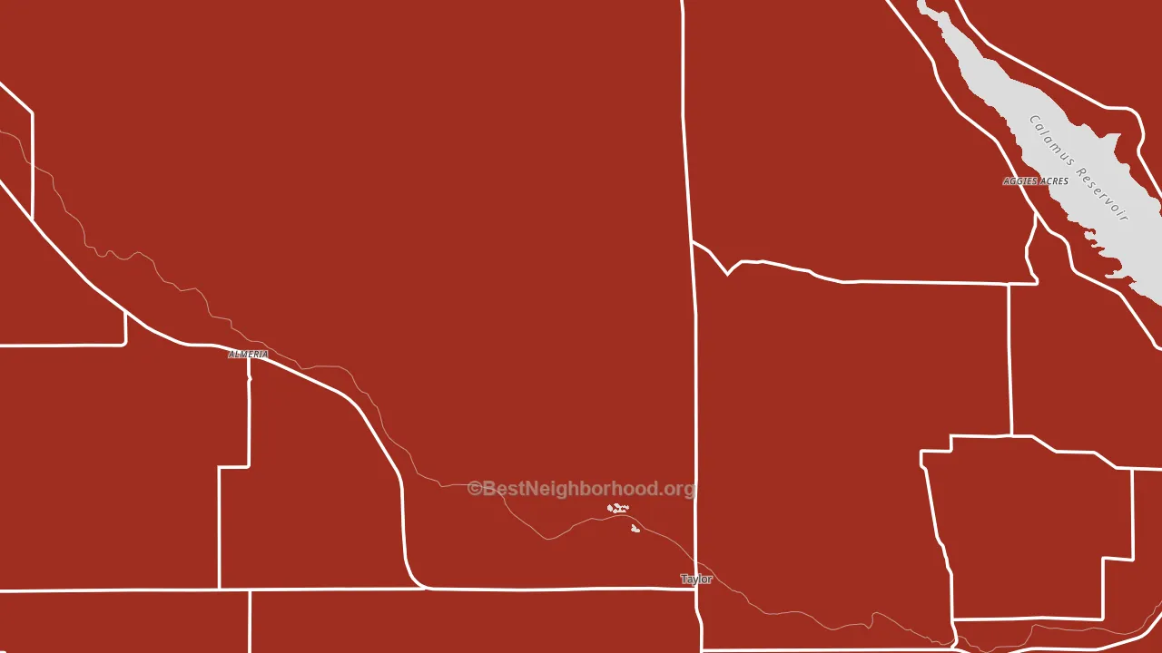 Loup County, NE block-group political-lean map