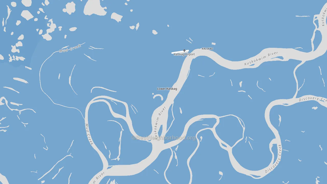 Lower Kalskag, AK block-group political-lean map