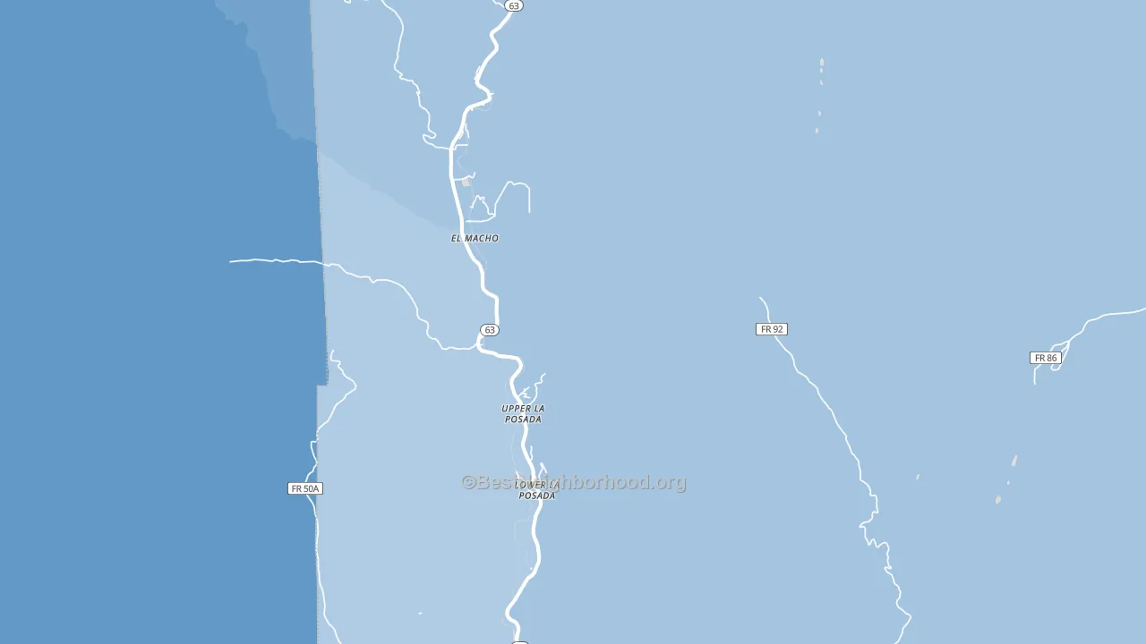 Lower La Posada, NM block-group political-lean map