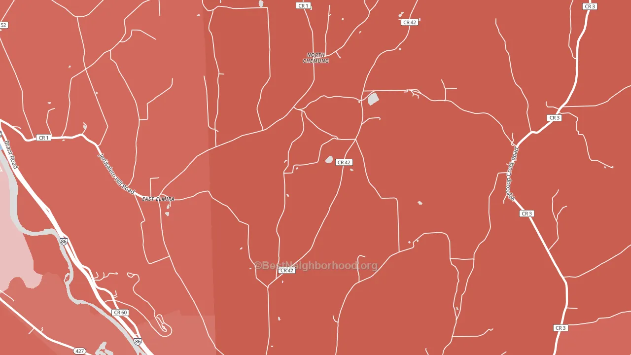Lowman, NY block-group political-lean map