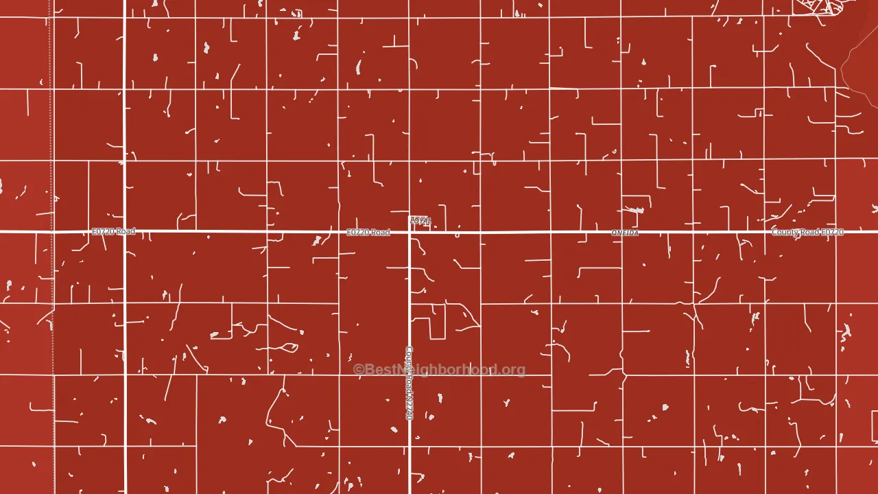 Loyal, OK block-group political-lean map