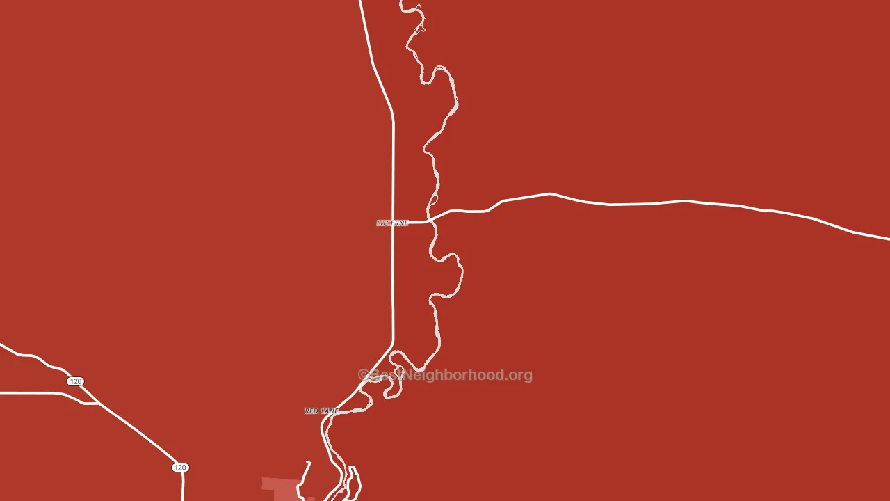Lucerne, WY block-group political-lean map