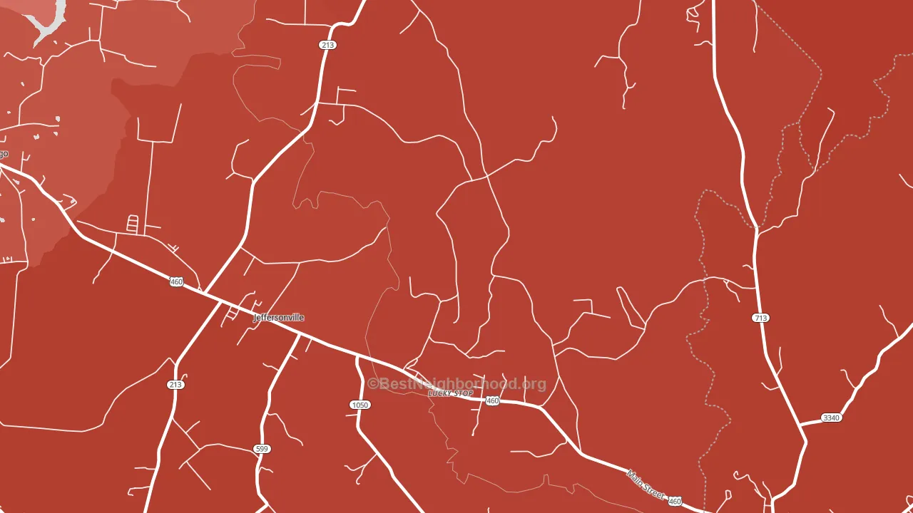 Lucky Stop, KY block-group political-lean map