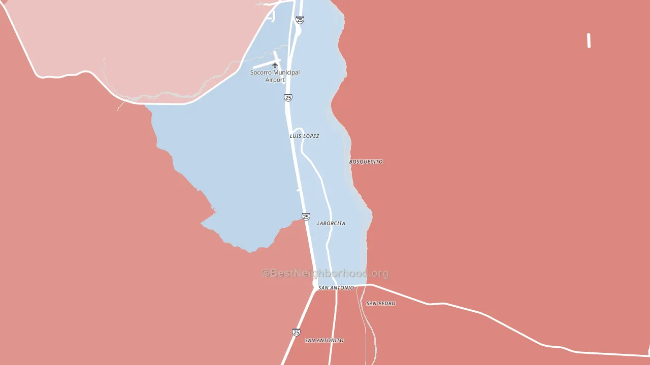 Luis Lopez, NM block-group political-lean map