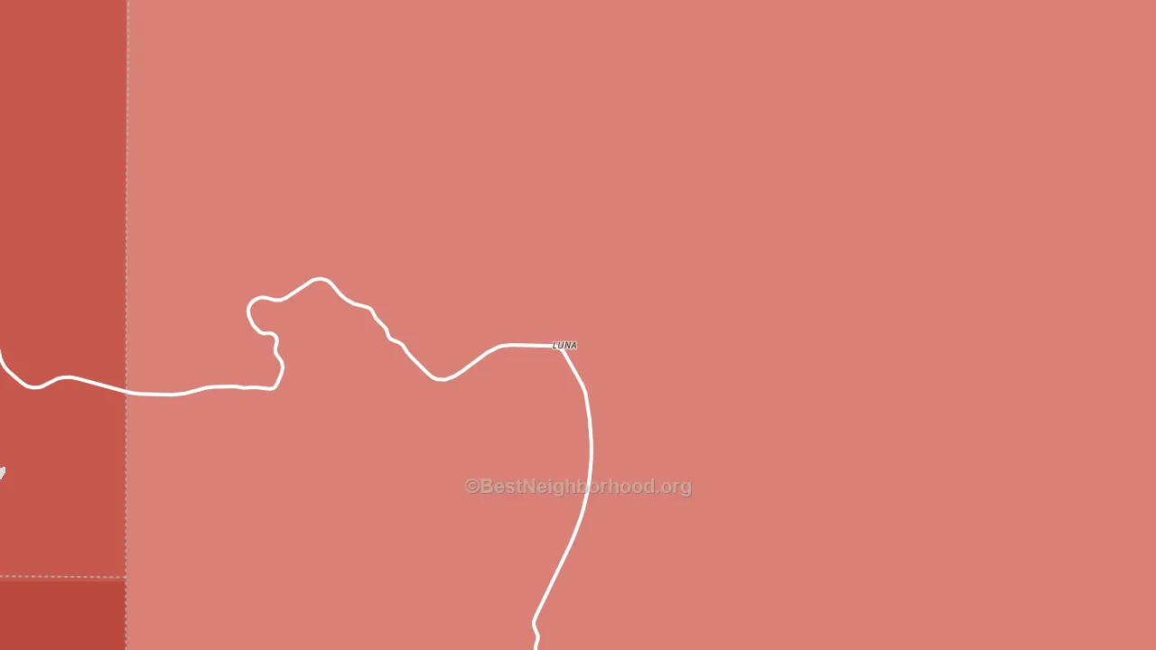 Luna, NM block-group political-lean map