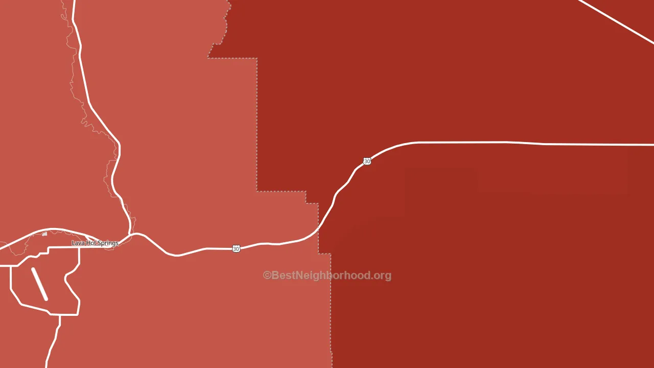 Lund, ID block-group political-lean map