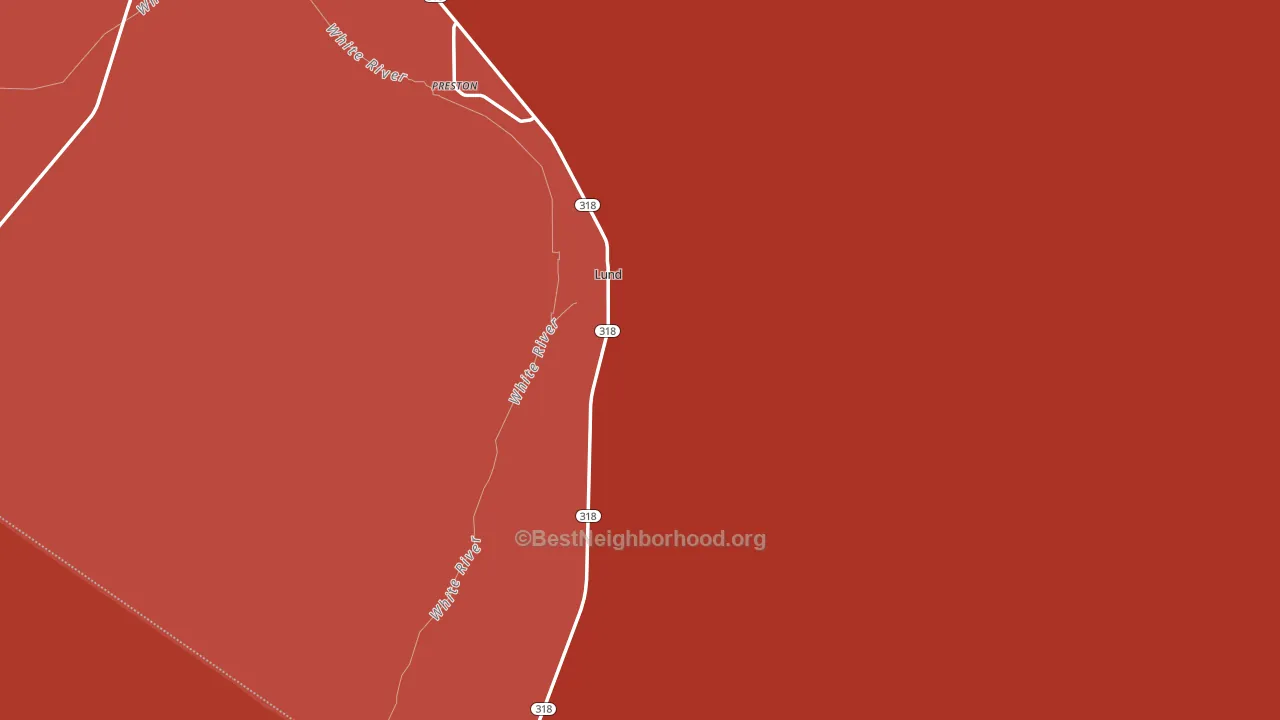 Lund, NV block-group political-lean map
