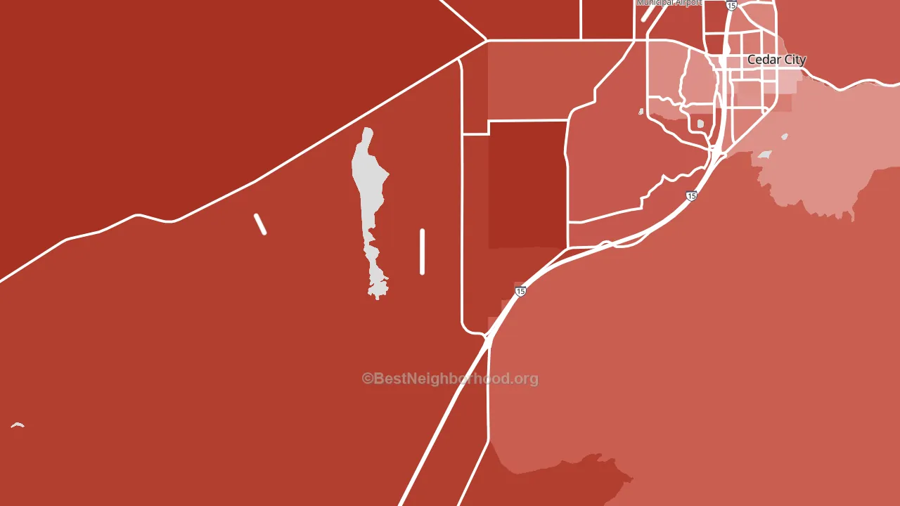 Lund, UT block-group political-lean map