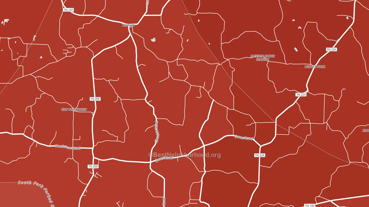 Luray, TN block-group political-lean map